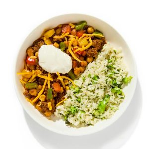 Ground Beef Chili & Broccoli Rice - 4 Pack